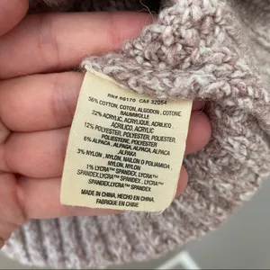 Anthropologie Sleeping On Snow By Off Shoulder Sweater Pink Sz Small thumbnail 6