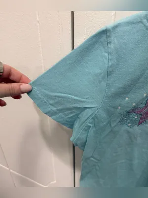 Vintage Blue "America" Stars Short Sleeve thumbnail 4