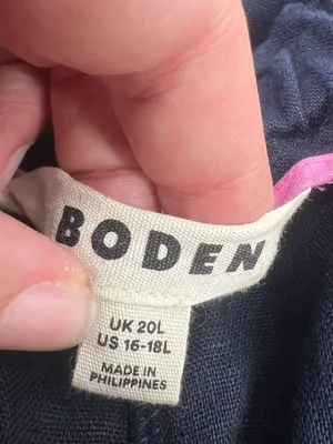 Boden Islington linen pants sz 16 18 long thumbnail 6