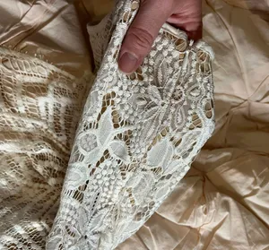 Small Embroidery Creme Lace Mini Girly Skirt thumbnail 4