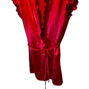 Cinemaetoile Seductivewear Red Robe nwt‎ Size M thumbnail 3