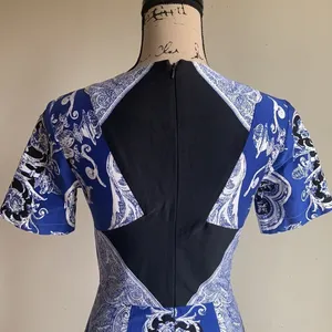 ASOS blue and white paisley mini dress thumbnail 10