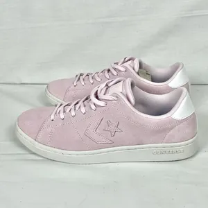 Converse Women's All Court Ox Sneakers Shoes Pink Suede Sz 10 New Lace Up thumbnail 2