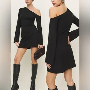 NWOT Reformation Willow Knit Long Sleeve mini Dress Tunic Size M thumbnail 2