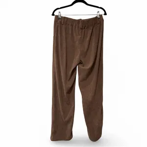HALARA Mid Rise Corduroy Casual Pants Tall Brown Pleated Sz M thumbnail 5