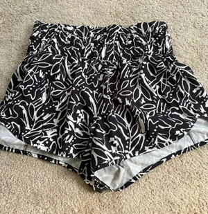 Apana Black and White Athletic Shorts thumbnail 1