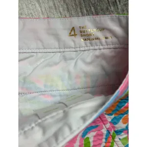 Lilly Pulitzer Buttercup Scalloped Edge Resortwear Preppy Summer Shell Shorts 4 thumbnail 4