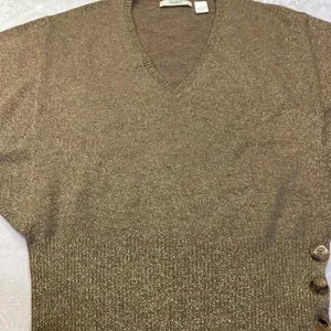 Neiman Marcus cashmere collection women blouse L thumbnail 2