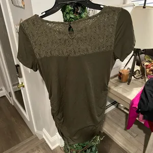 COPY - Women’s Green Motherhood Small Maternity Top thumbnail 2