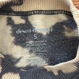 Desert dreamer tie dye skeletons pullover sweatshirt Gray thumbnail 2