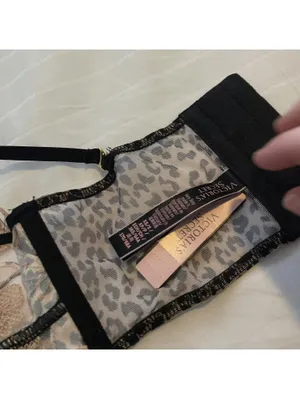 NWT Victoria’s Secret Lace Waist clincher Garter Hooks Xs/S Animal Print Floral thumbnail 10