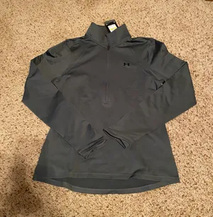 Under Armour Gray Half Zip thumbnail 1