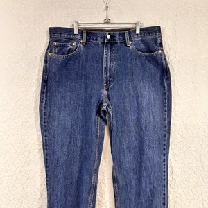 Levi's 550 Men's Jeans Size 38/30 Medium Blue Wash Straight Leg Cotton Classic thumbnail 3