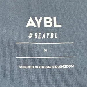 AYBL | Women's Blue Seamless High Waisted Workout Athletic Gym‎ Biker Shorts, M thumbnail 5