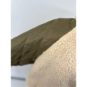 Jacqueline de Yong JDY Jdyiza Teddy Jacket Cream Sherpa Green Quilted XL thumbnail 6