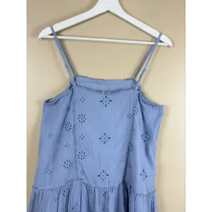 Aerie Blue Eyelet Mini Babydoll Dress Women’s XS Sundress Boho Cottagecore thumbnail 8