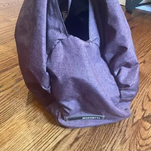 Mondetta Purple Nylon Shimmer Shoulder Bag Tote Travel Gym Bag thumbnail 2