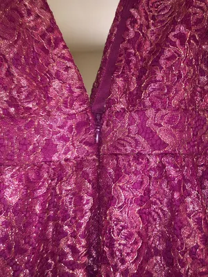 Red/Pink Lace Mini Dress thumbnail 5
