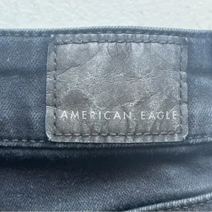 American Eagle Black Distressed NE(X)T Level Stretch Jegging Size 4 thumbnail 7