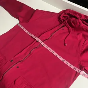 Flawed barn jacket 100% cotton utility chore jacket denim button down zipper Red Size M thumbnail 9