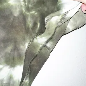 Lifts green tie dye women’s activewear high rise 6” inseam biker shorts thumbnail 4