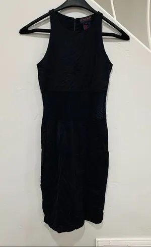 Ralph Lauren Black Mesh Mini Dress thumbnail 1
