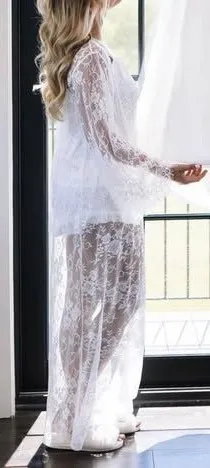 Bridal Robe White thumbnail 1