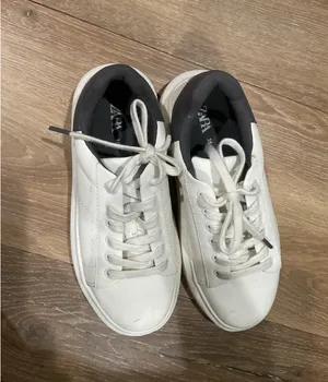 ZARA White Shoes Tennis thumbnail 3
