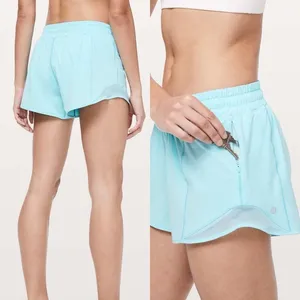 Lululemon Hotty Hot Shorts Long 4" Hydra Blue thumbnail 2