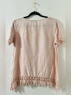 Trezo Millennio Linen Top Pink Size M thumbnail 4