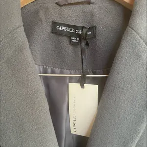 NWT Capsule Waredrobe Staple One Button Blazer in Grey‎ Size 14 Gray thumbnail 2