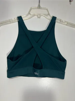 Alo Yoga Alosoft Iconic 90's Bra In Green size M thumbnail 6