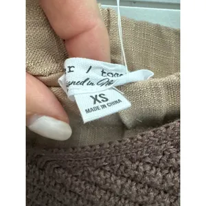Better Together Crochet Halter Top and Tiered Maxi Skirt Set Brown Tan XS thumbnail 5