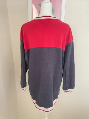 Pacific Cove Vintage 90s Y2K Pullover Star Striped Tunic Sweatshirt Nautical USA thumbnail 5