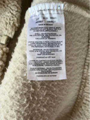 Vintage Y2K Columbia Cozy Cream Sherpa Fleece Jacket size small thumbnail 7