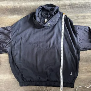 Free People Movement Far and Away Windbreaker Pullover Jacket Black Size Small thumbnail 9