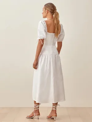 Reformation Melony Linen Dress Size 10 NWT thumbnail 4