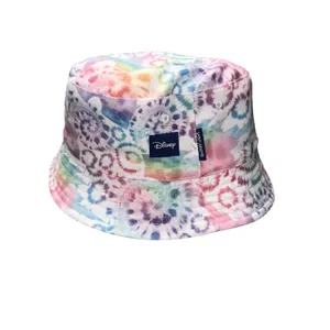 Disney Spirit Jersey Bucket Hat Unisex‎ OS Rainbow Tie Dye Excellent Reversible thumbnail 3