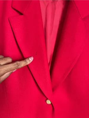 PENDLETON | Bright Red 100% Wool Single-Breasted Blazer Jacket Sz 12 thumbnail 8