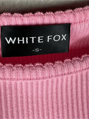 White Fox Boutique Pink Ribbed Lace-Trim Tank Top SZ:S thumbnail 6