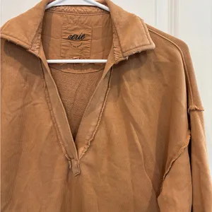 NWOT Aerie Tan Quarter-Zip Pullover thumbnail 2