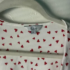 Rails‎ Small Wrap Top Simone Smitten Hearts White Blouse Coquette Style thumbnail 8