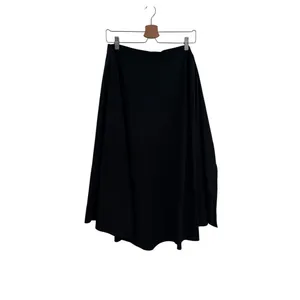 Free People Wrap Tie Front‎ Button Shorts Black Cotton Asymmetrical Size XS thumbnail 4