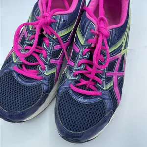 ASICS Gel Contend 3 Blue & Pink Running Shoes Sneakers Womens 8 Bright Colorful thumbnail 7