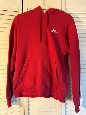 Red Nike Hoodie Women’s thumbnail 1