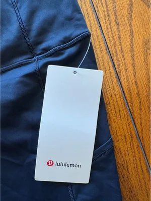 Lululemon Fast & Free With Pockets High Rise 25” True Navy Size 18 NWT thumbnail 5