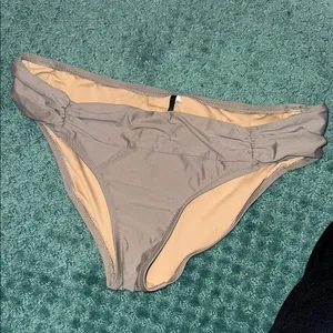 J. Crew tan Gray Ruched Bikini Swim thumbnail 2
