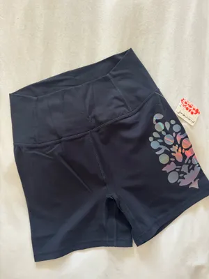 Free People Movement-Never Better Logo Biker Shorts thumbnail 3