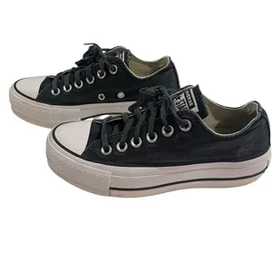 Converse Chuck Taylor All Star Lift Ox Black Women 5 Platform Sneakers Classic thumbnail 2
