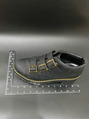 DR. MARTENS Coppola Black Leather Platform Ankle Boots Buckle Women’s Size 9 US thumbnail 10